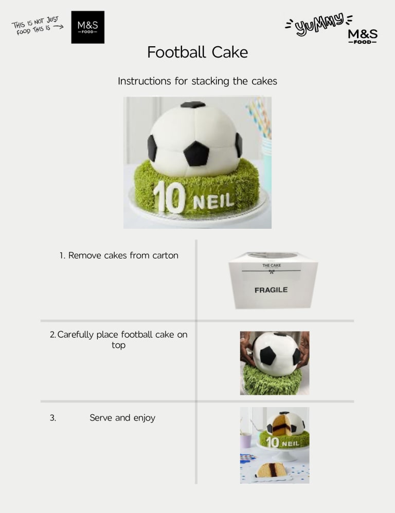 Football cake clearance tin