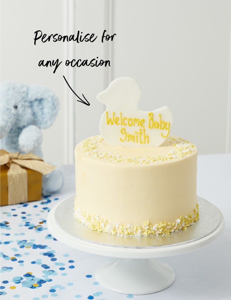 Personalised Gender Reveal Cake - Boy (Serves 16) 4 of 8