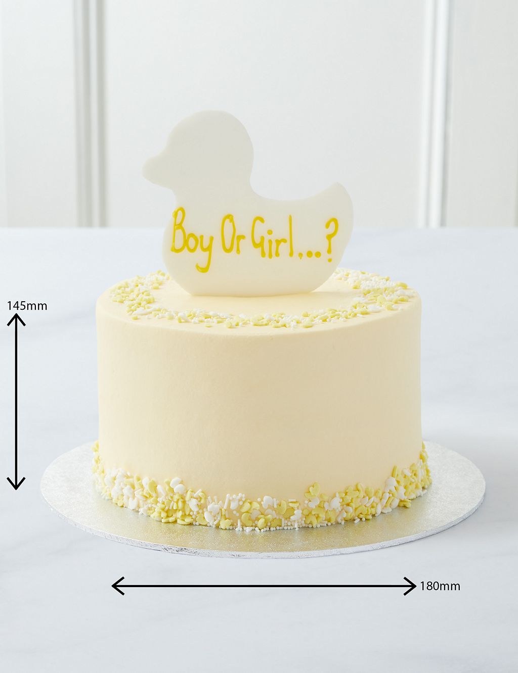 Personalised Gender Reveal Cake - Boy (Serves 16) 8 of 8