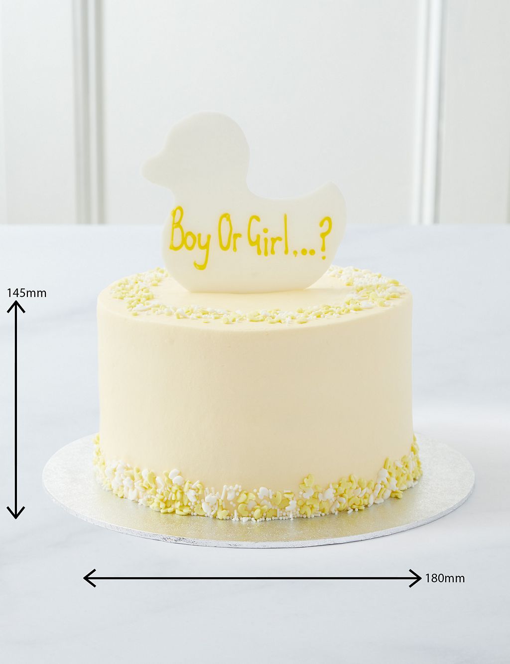 Personalised Gender Reveal Cake - Girl (Serves 16) 8 of 8
