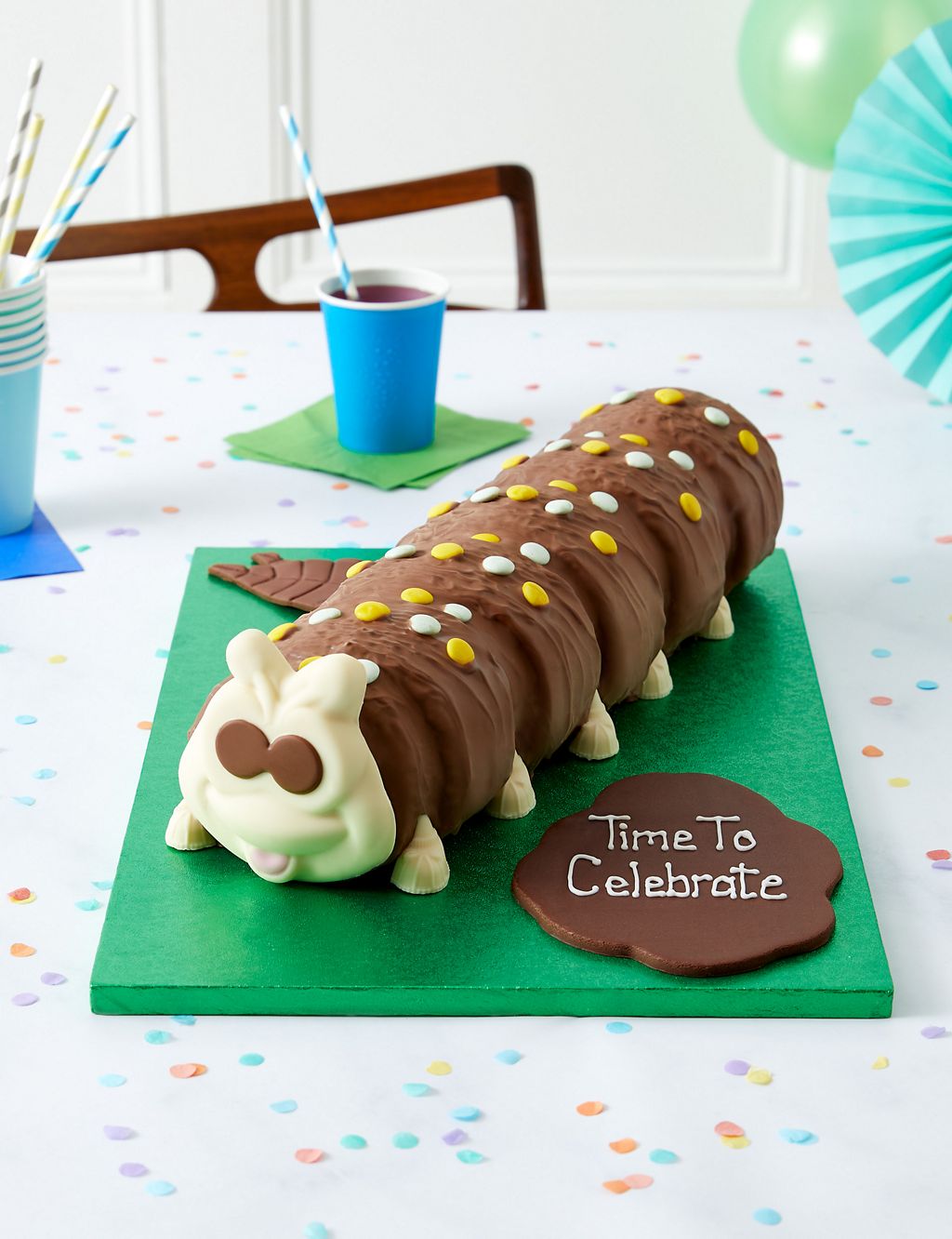 Personalised Giant Colin the Caterpillar™ Cake (Serves 40) 1 of 10
