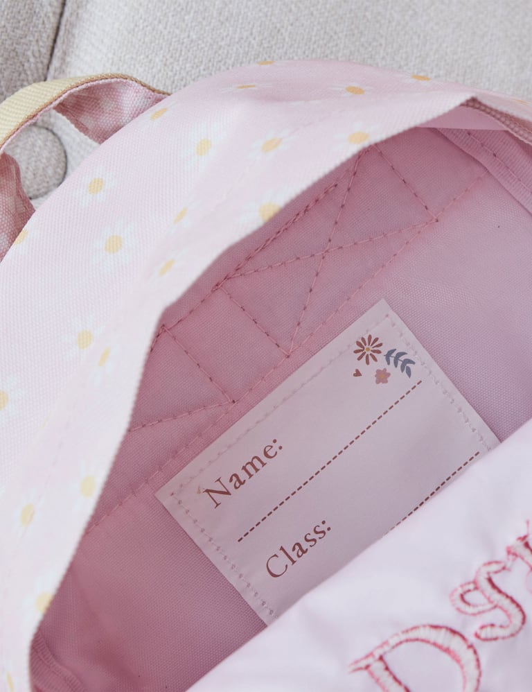 Personalised Gingham Mini Backpack 4 of 5