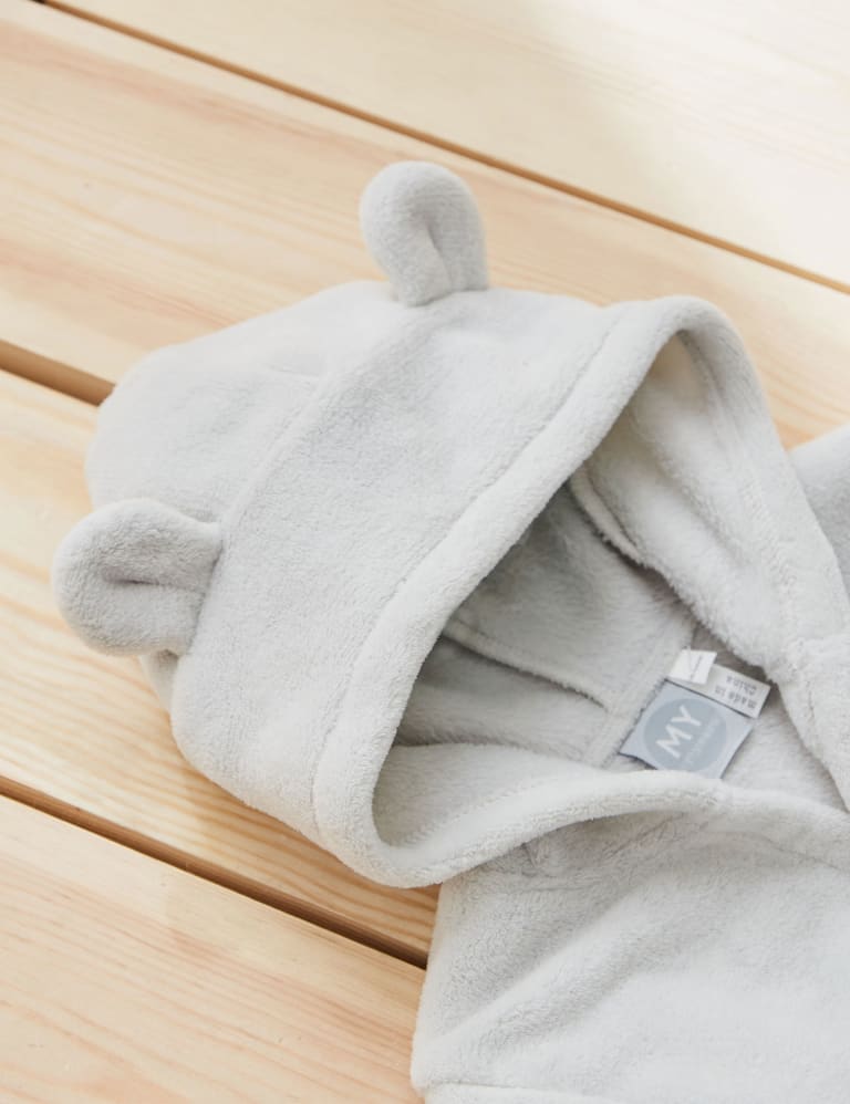 Personalised Hooded Fleece Robe 0 7 Yrs My 1st Years M S