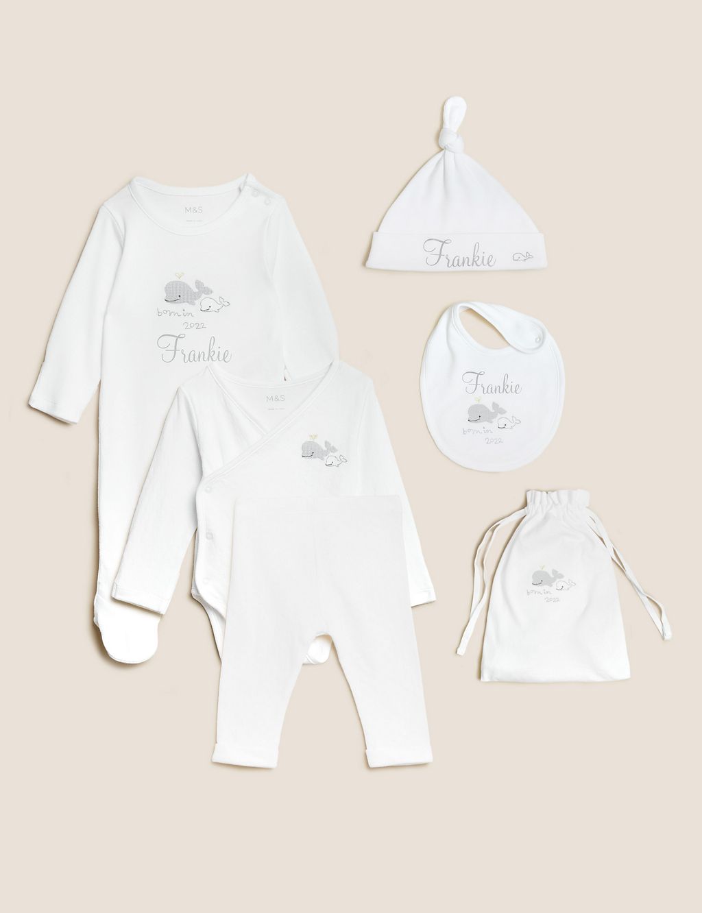 Personalised Kids' Born In 2022 Gift Set (0-3 Mths) 3 of 7