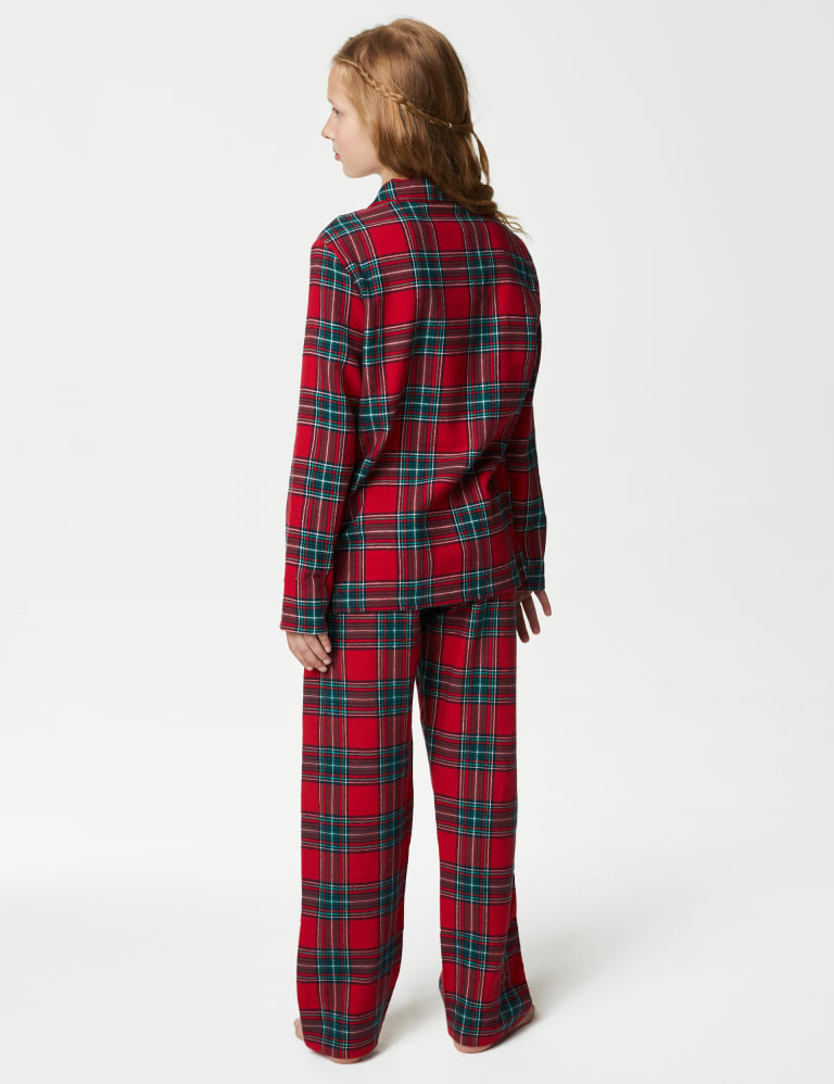 LIMITED COLLECTION Plus Size Green Tartan Check Pyjama Bottoms