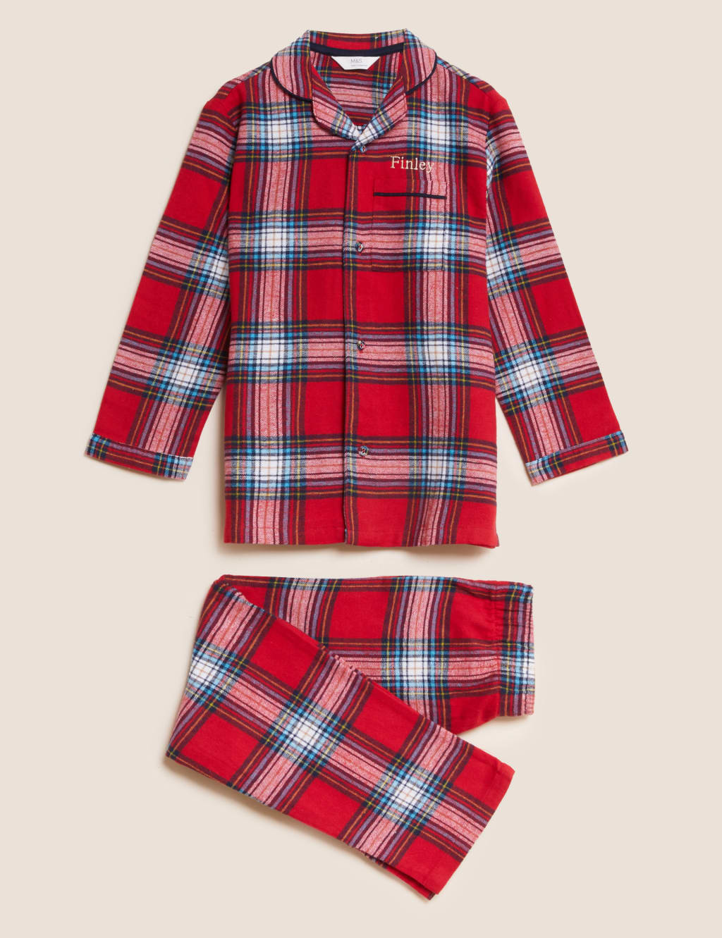 Kids check pyjamas store
