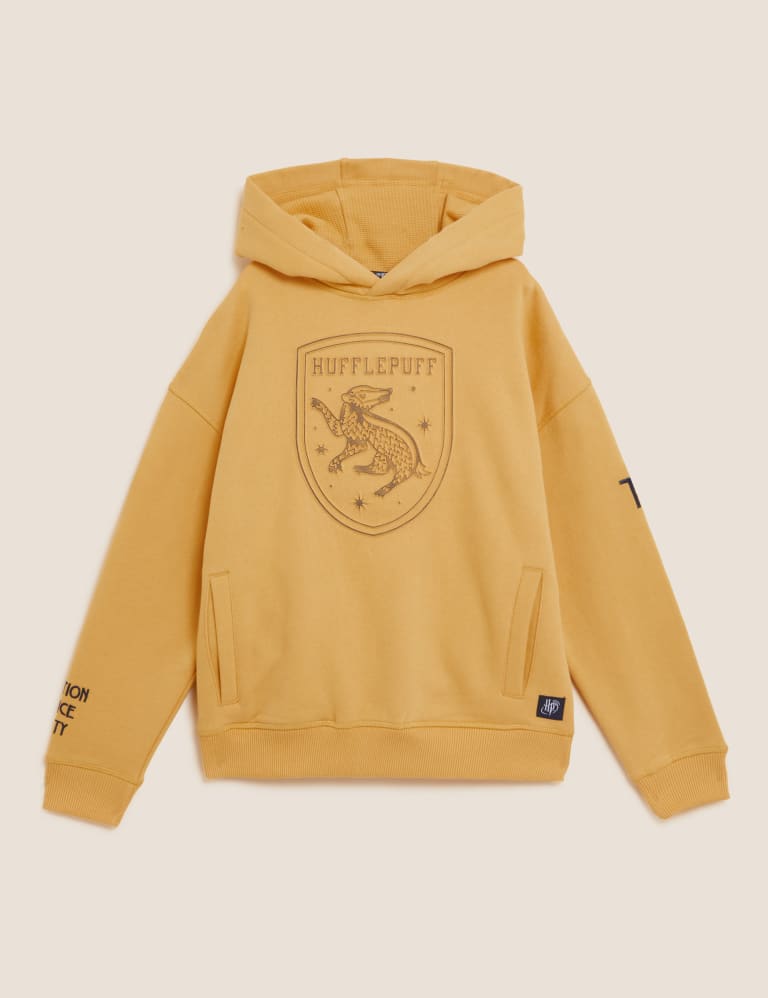 Personalised Kids Hufflepuff Hoodie 6 16 Yrs M S