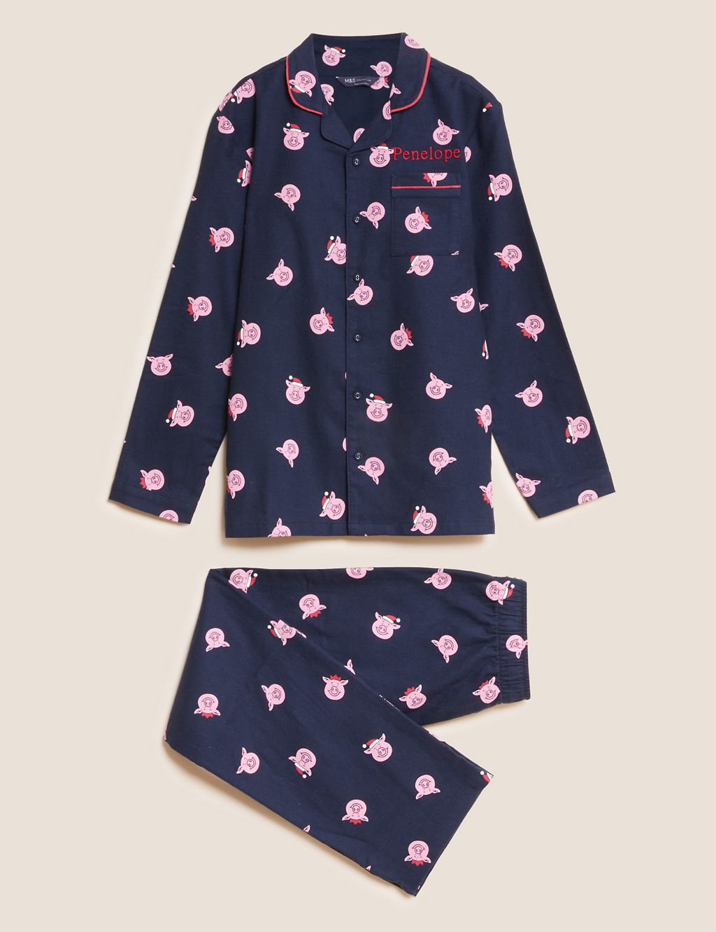 Personalised Kids' Percy Pig™ Pyjamas (2-16 Yrs) 1 of 2