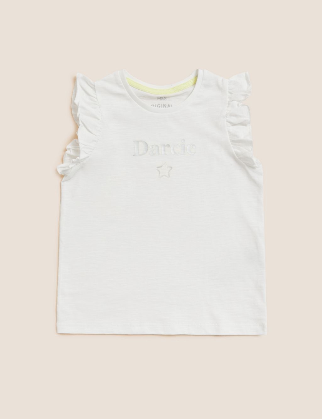 Personalised Kids' Pure Cotton Frill T-Shirt (2-7 Yrs) 1 of 2