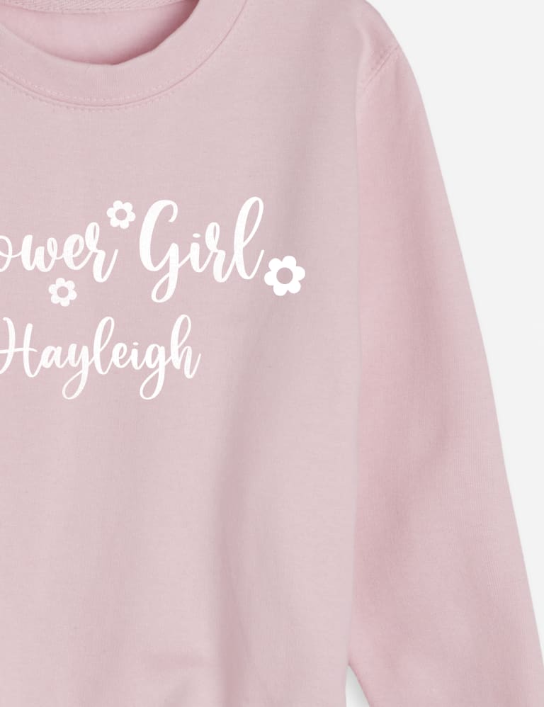 Personalised Kids Flower Girl Sweatshirt (3-11 Yrs) 3 of 3