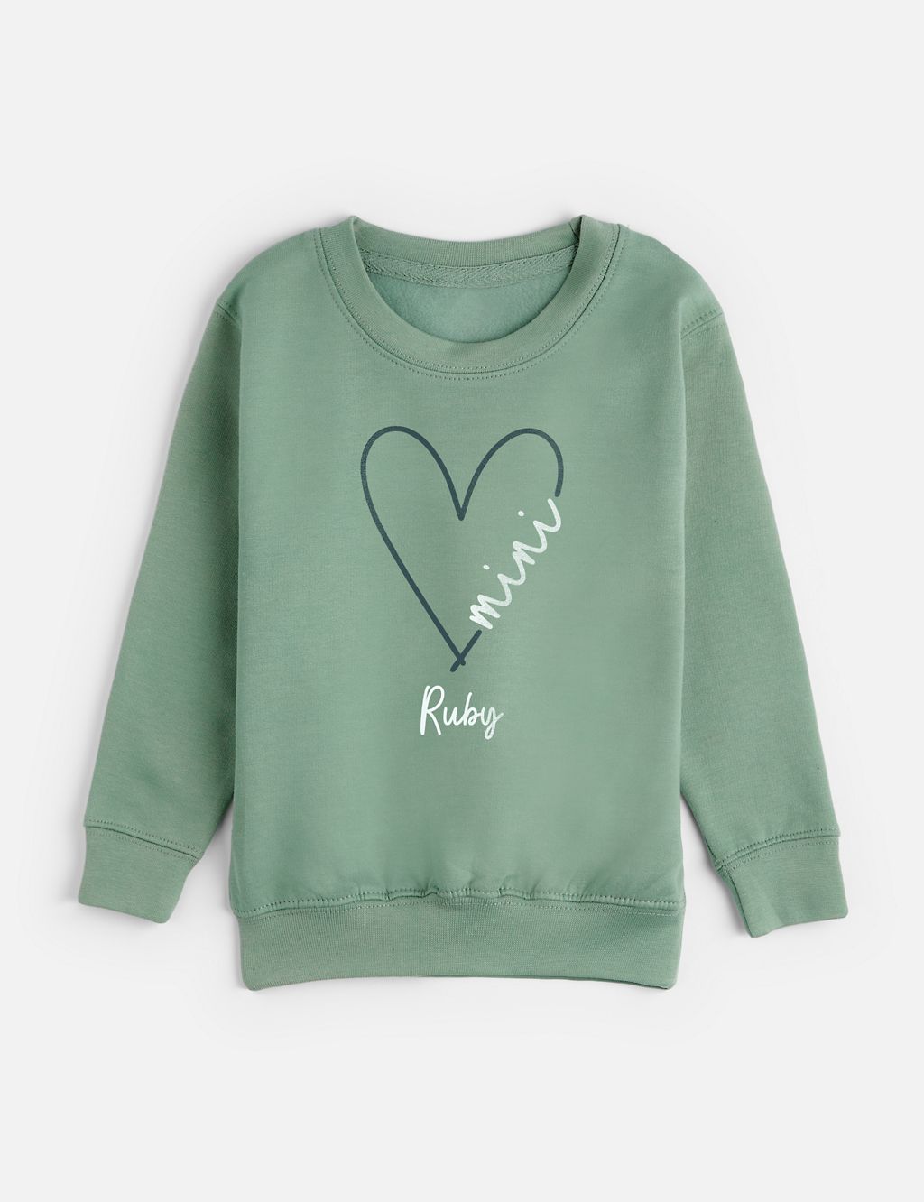 Personalised Kids Heart Mini Sweatshirt (1-11 Yrs) 3 of 3