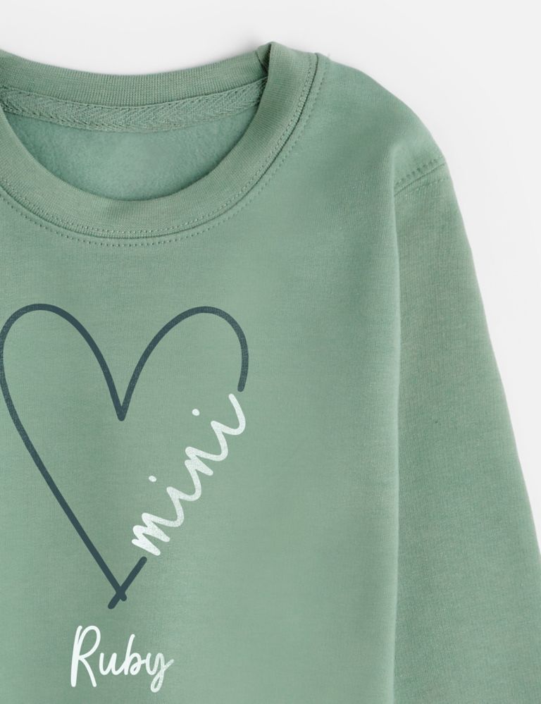 Personalised Kids Heart Mini Sweatshirt (1-11 Yrs) 2 of 3