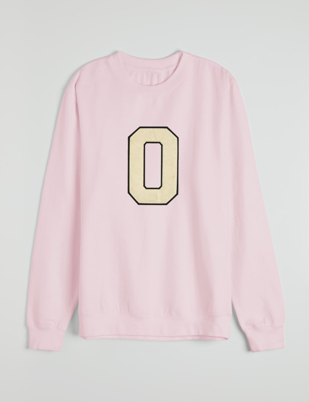 Letter top a sweatshirt