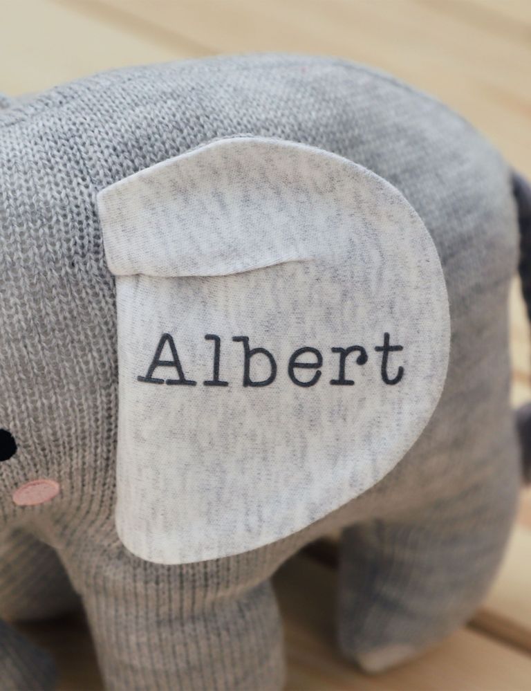 Personalised Knitted Elephant Soft Toy 2 of 4