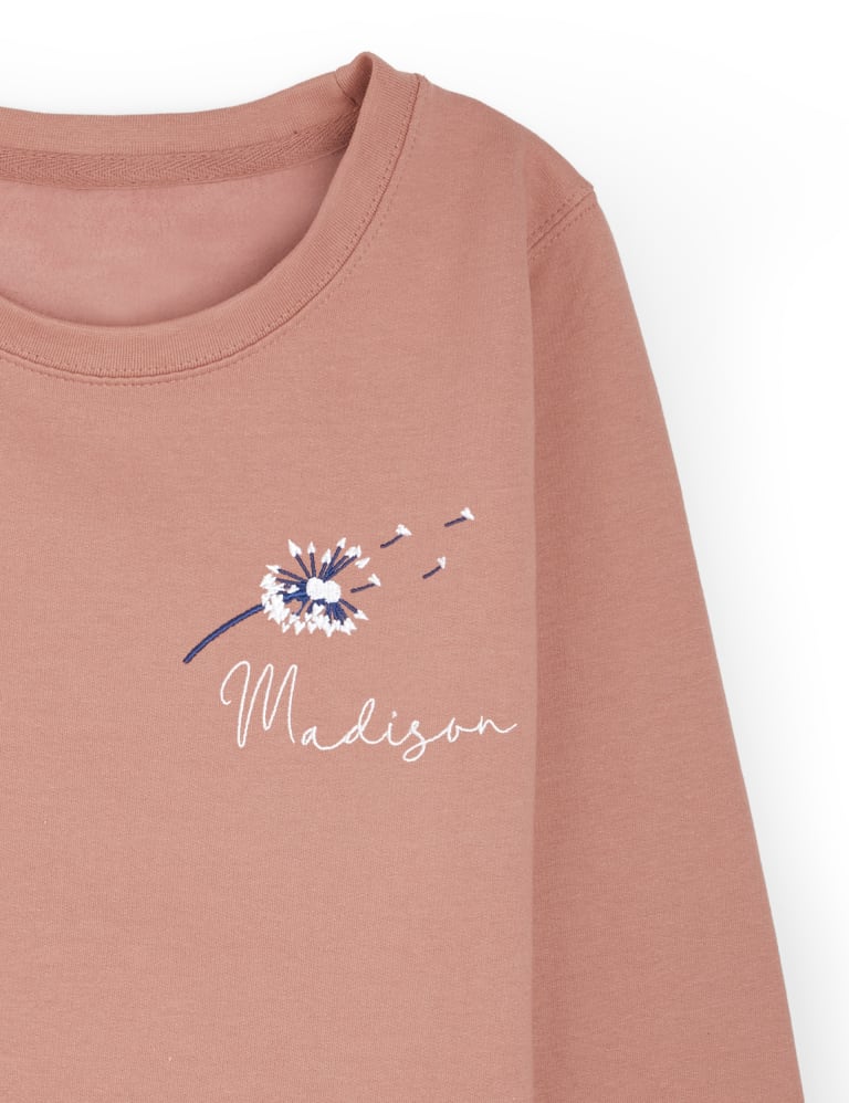 Personalised Ladies Dandelion Sweatshirt 3 of 3