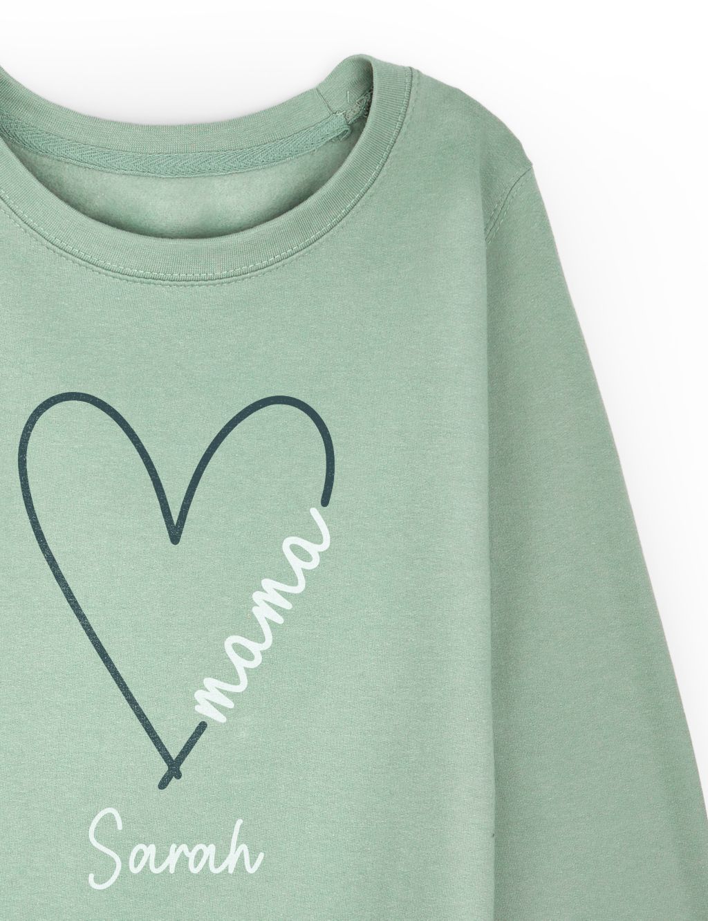 Personalised Ladies Mama Heart Sweatshirt 1 of 3