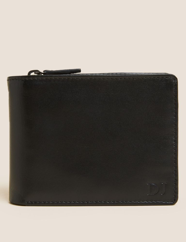 Personalised Leather Bi-fold Wallet 1 of 3