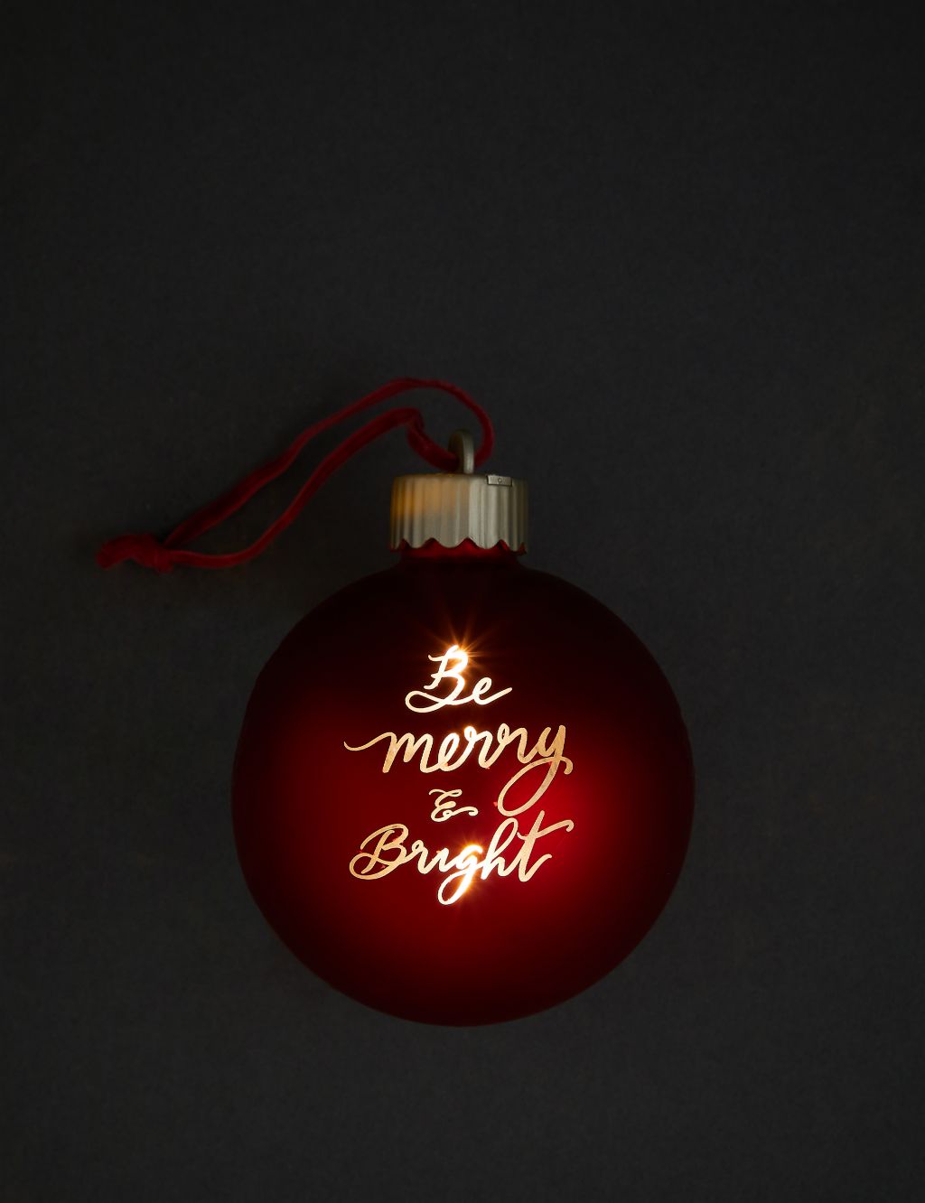 Personalised Light Up Merry Bauble 1 of 4