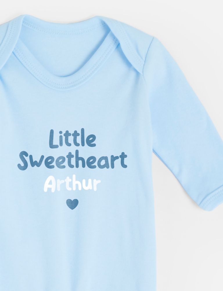 Personalised Little Sweetheart Babygrow (0-12 Mths) 2 of 3