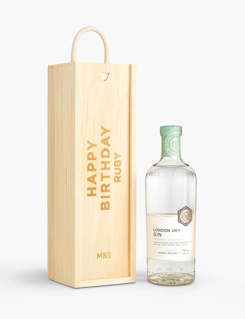 Personalised M&S Distilled Gin 70cl Gift 3 of 4