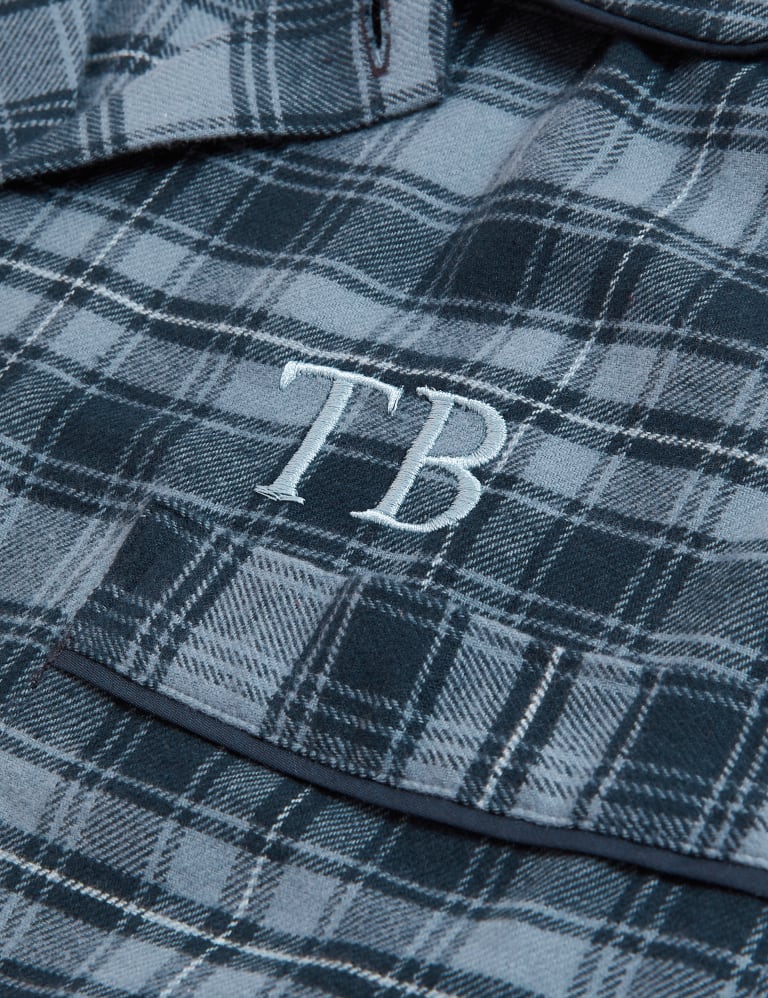 Personalised Men's Brushed Cotton Pyjamas 2 of 2