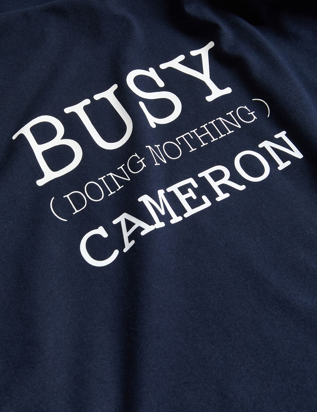 Personalised Men's Busy Slogan Pyjama Top 2 of 2
