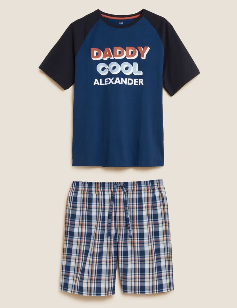 Personalised Men s Cool Slogan Pyjama Set M S Collection M S