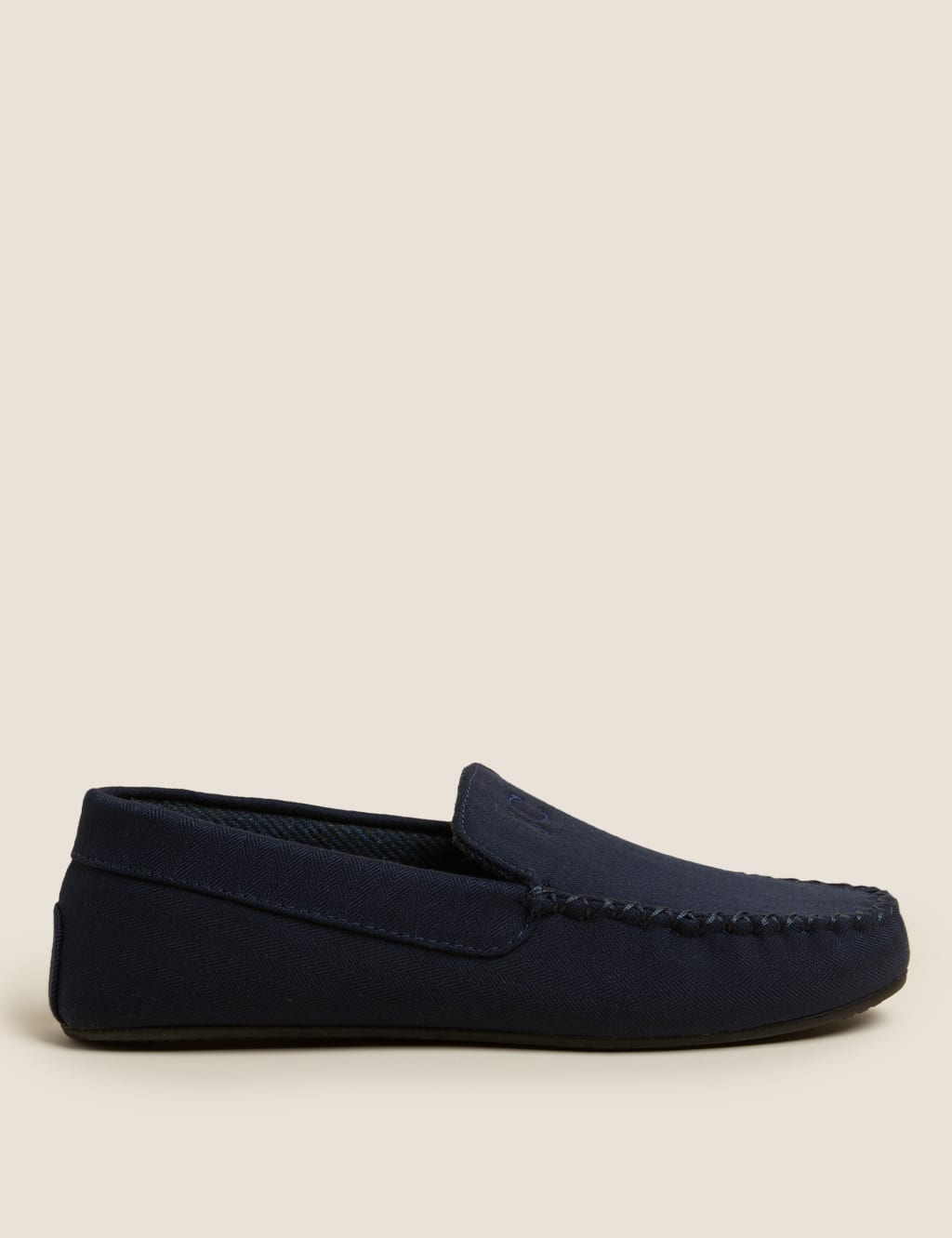 Personalised Men's Herringbone Slippers | M&S Collection | M&S