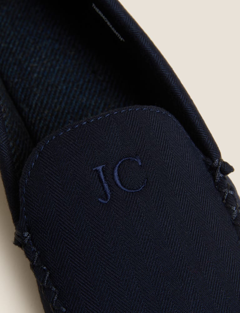 Personalised Men's Herringbone Slippers 2 of 4