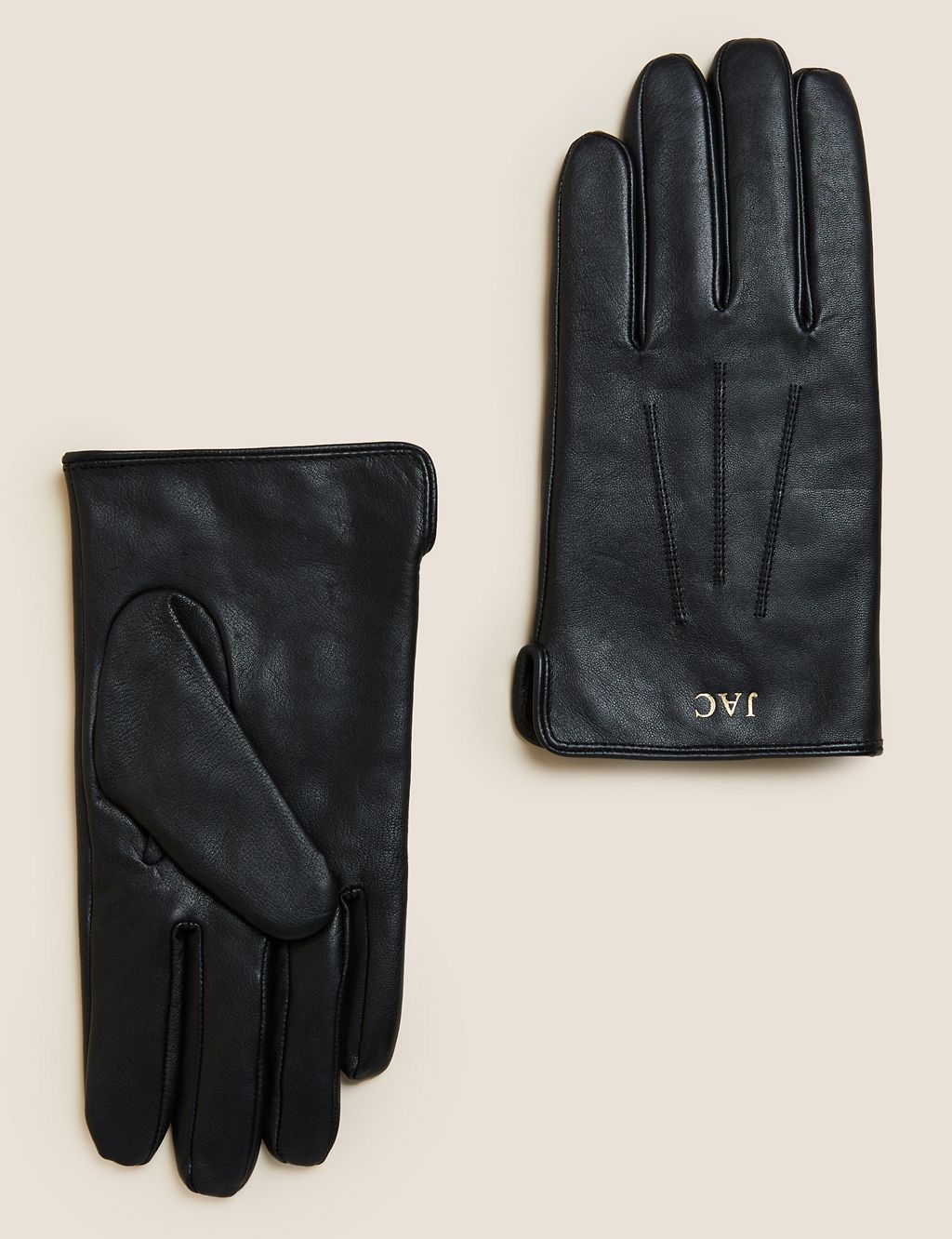 Personalised Men's Leather Gloves 1 of 2