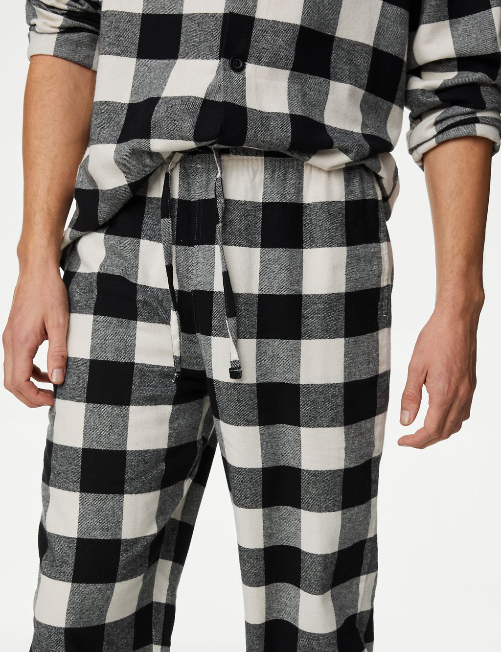 Personalised Men's Mono Check Pyjama Set 4 of 6