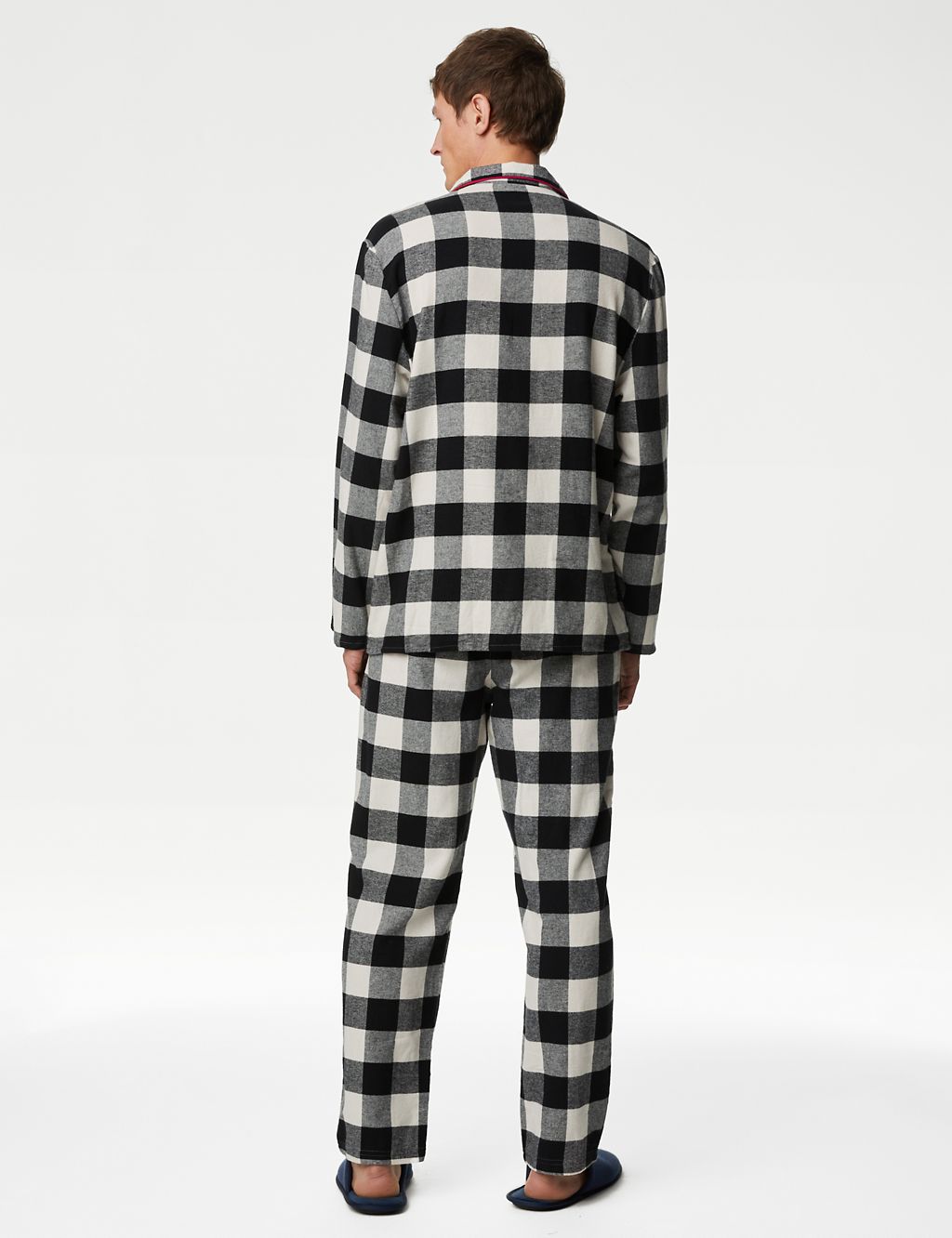 Personalised Men's Mono Check Pyjama Set 5 of 6