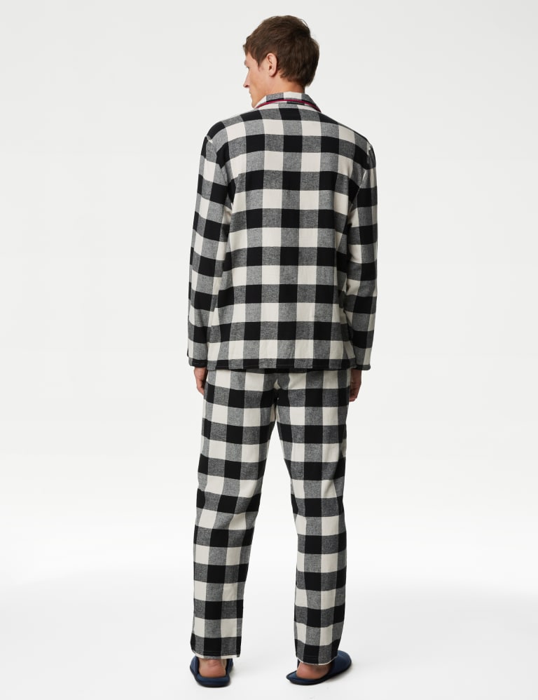 Personalised Men s Mono Check Pyjama Set