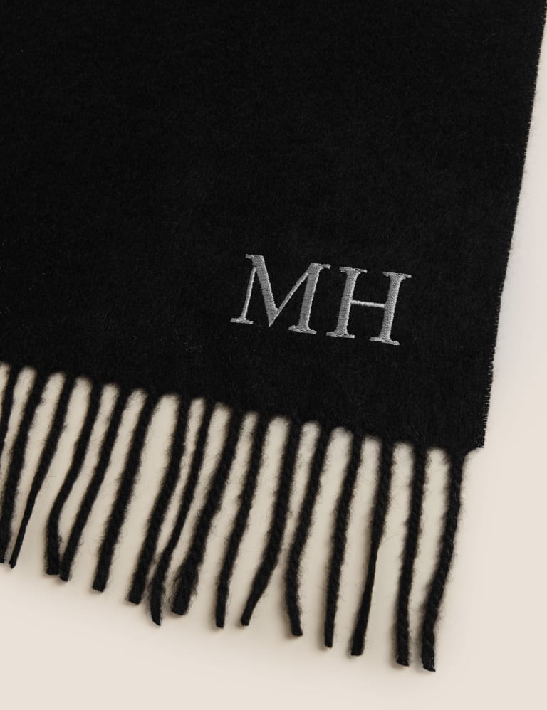 Personalised Men's Pure Cashmere Scarf 2 of 3