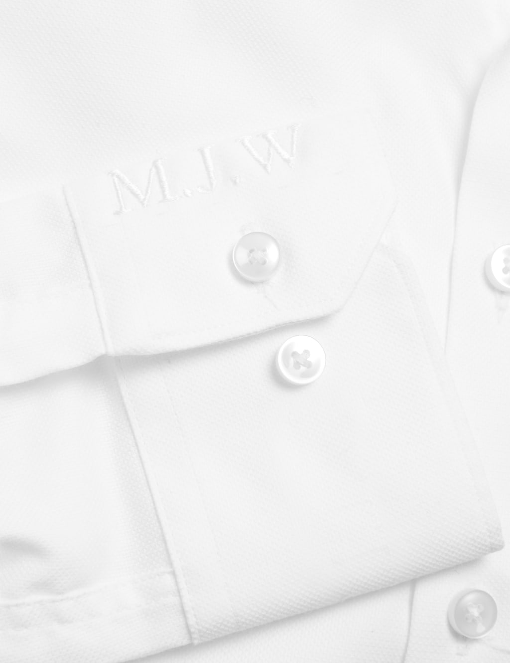 Personalised Men's Slim Fit Cotton Shirt M&S Collection M&S