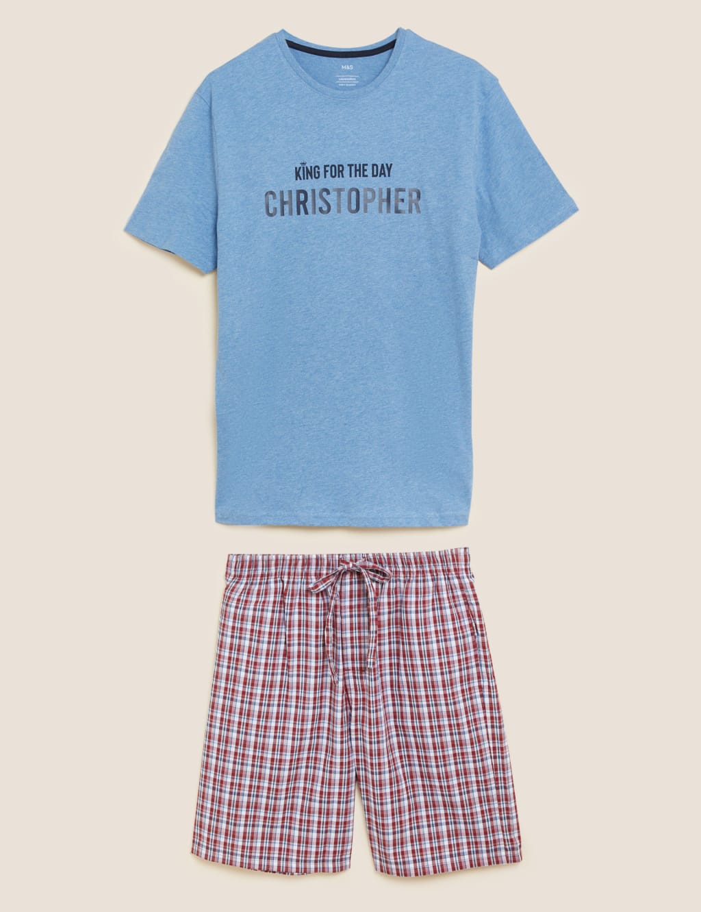 Mens slogan pyjamas clearance