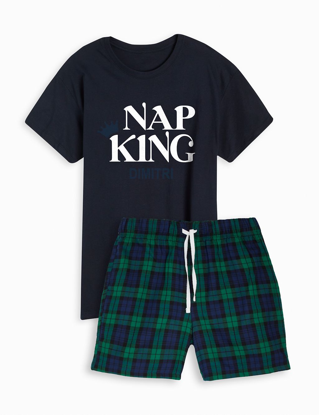 Personalised Mens Pyjama Short Set by Dollymix 1 of 1
