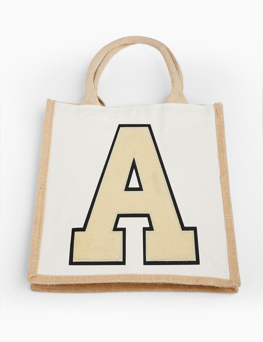 Personalised Monogram Large Letter Jute Bag by Alphabet 2 of 3