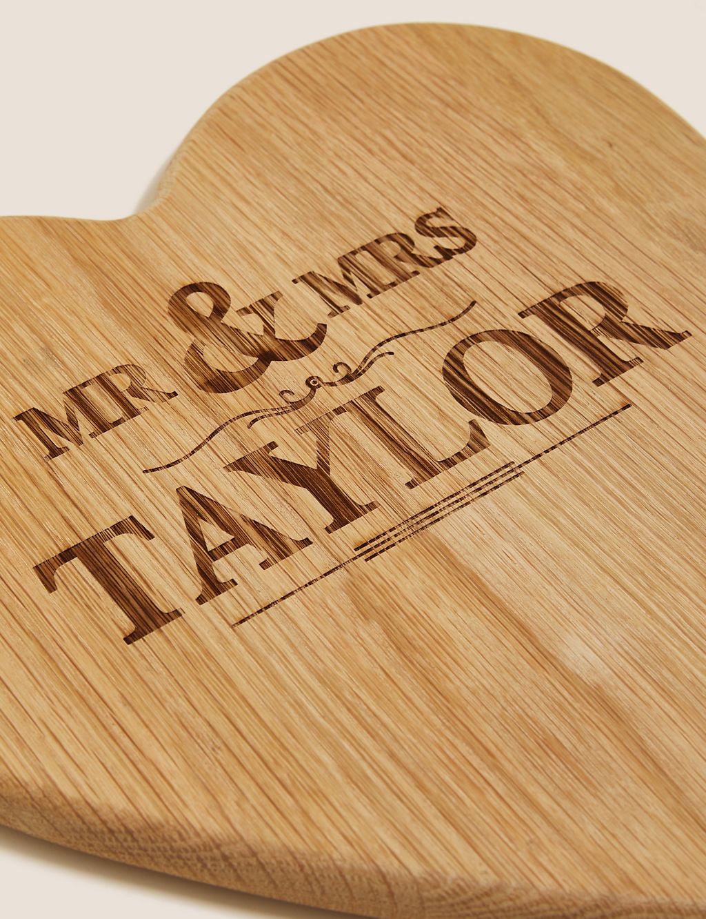 Personalised Mr & Mrs Heart Chopping Board 1 of 3