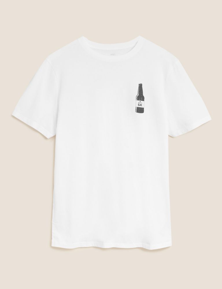 Personalised Organic Cotton Beer T-Shirt 1 of 2