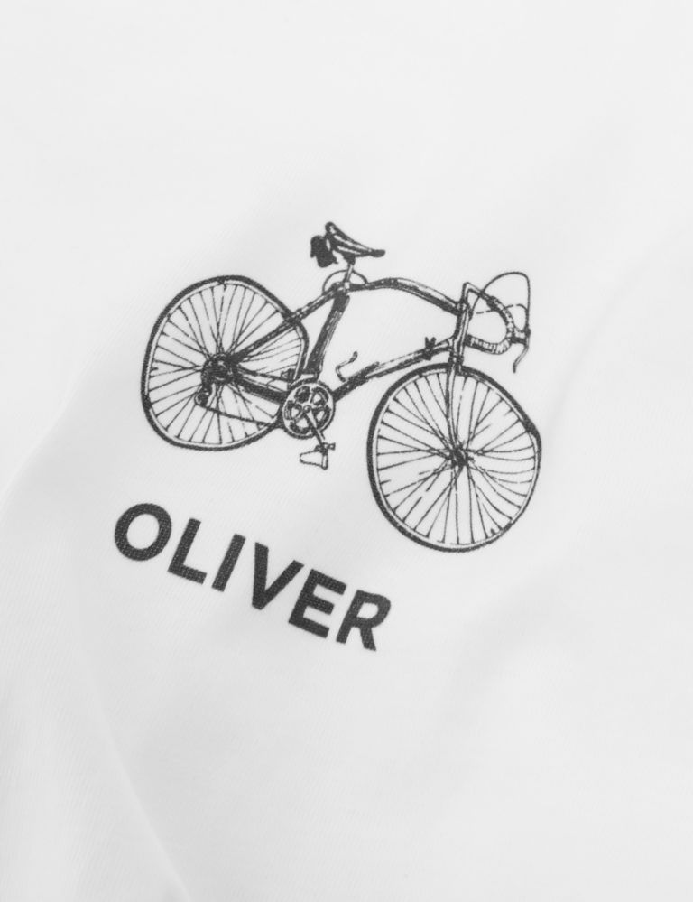 Personalised Organic Cotton Bike T-Shirt 2 of 2