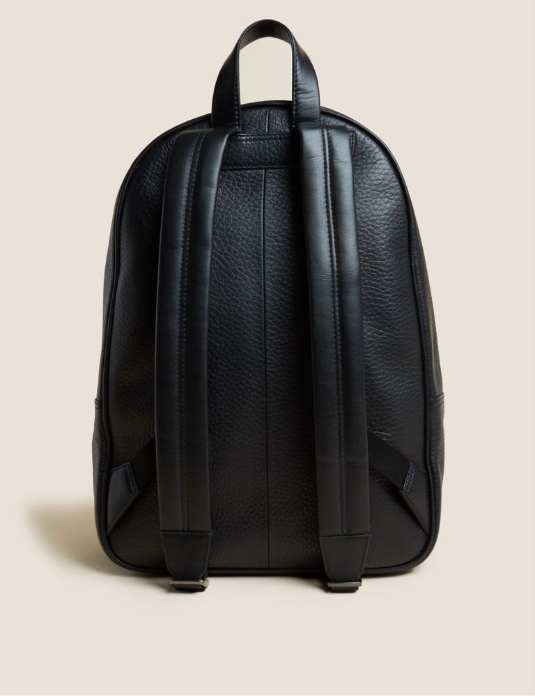 Personalised Pebble Grain Leather Backpack 4 of 4