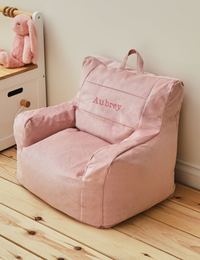 Personalised Pink Bean Bag Chair 18 Mths