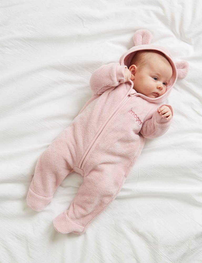 Fleece onesie sale baby girl