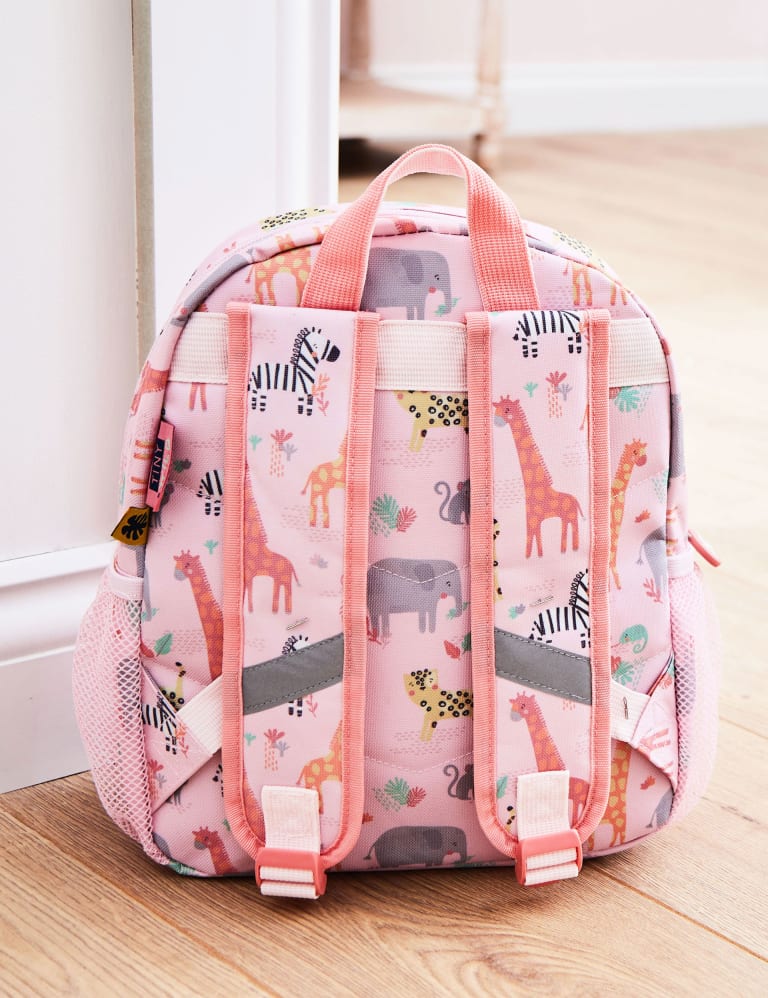 Personalised Pink Safari Medium Backpack 2 of 5