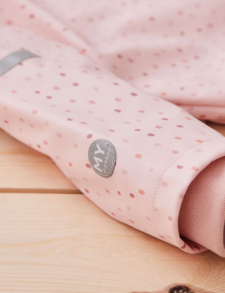 Personalised Pink Spot Print Raincoat (6 Mths-5 Yrs) 6 of 6