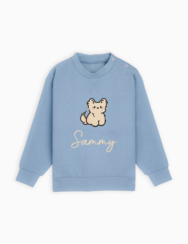 Personalised Puppy Sweatshirt (12 Mths - 6 Yrs) 1 of 3