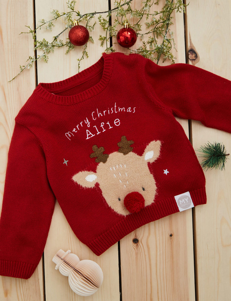 M&s reindeer jumper sale