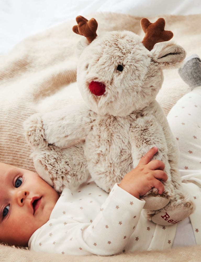 Personalised reindeer teddy hotsell