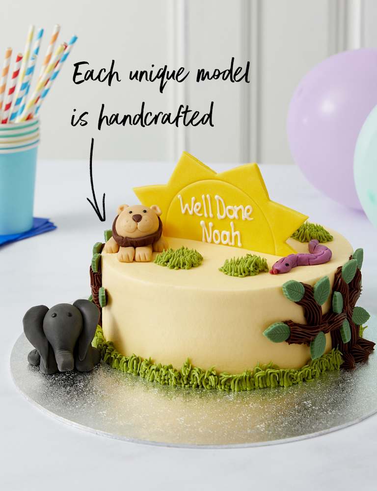 Personalised Safari Cake Serves 20 M S